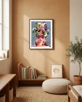 Allegory Of Birth And Freedom framed in a gentle room thumbnail