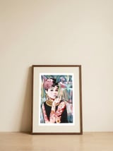 Tribute to Audrey — framed, leaning against the wall thumbnail