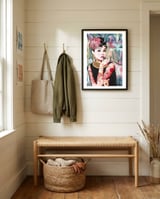 Tribute to Audrey framed in a relaxed room thumbnail