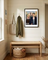 Tribute to Marilyn and Elvis framed in a relaxed room thumbnail