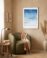 Abstract Blue framed in a tender room thumbnail