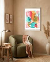 Abstract Watercolor Art framed in a tender room thumbnail