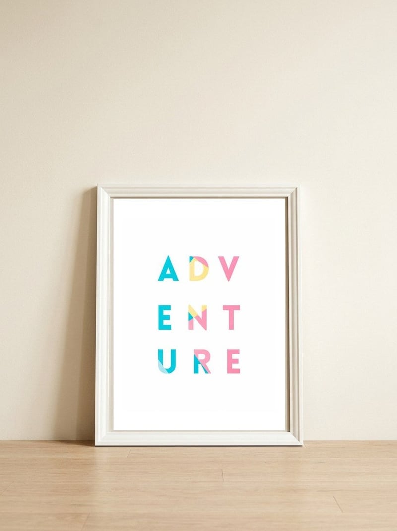 Adventure In Colors — framed, leaning against the wall