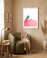 Bird Pink framed in a tender room thumbnail