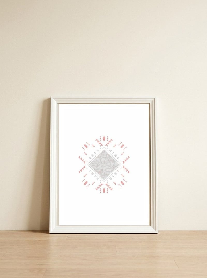 Boho Cherokee — framed, leaning against the wall