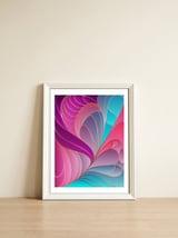 Colorful Art Deco II — framed, leaning against the wall thumbnail
