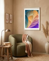Colorful Art Deco IV framed in a tender room thumbnail
