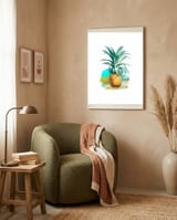 Modern Pineapple framed in a tender room thumbnail