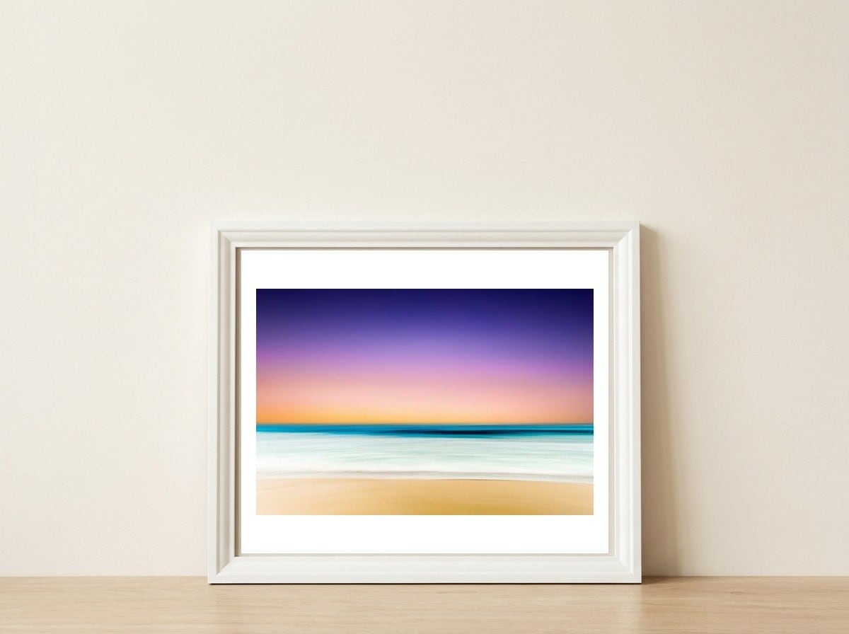 Ocean In Motion — framed, leaning against the wall