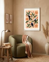 Toucans in the Hibiscus framed in a tender room thumbnail