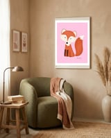 Sitting Fox framed in a tender room thumbnail