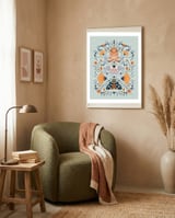 Floral Moths framed in a tender room thumbnail