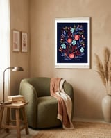 Wild Flowers and Oranges framed in a tender room thumbnail