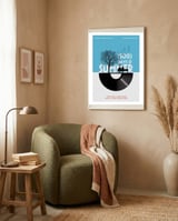 500 days of summer movie poster framed in a tender room thumbnail