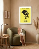 Black Panther movie poster framed in a tender room thumbnail