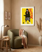 Gogo Yubari Kill Bill movie poster framed in a tender room thumbnail