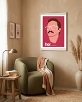 Her movie poster framed in a tender room thumbnail