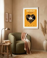 High Fidelity movie poster framed in a tender room thumbnail