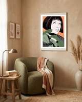 Mathilda Leon The Professional movie poster framed in a tender room thumbnail