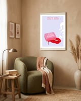 Fight Club soap movie poster framed in a tender room thumbnail