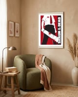 Shaun of the Dead movie poster framed in a tender room thumbnail