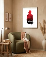 The Warriors movie poster framed in a tender room thumbnail