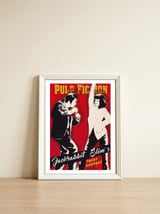 Twist dance Pulp Fiction movie poster — framed, leaning against the wall thumbnail