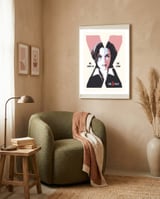 Dana Scully poster framed in a tender room thumbnail