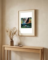 Camping framed in a welcoming room thumbnail