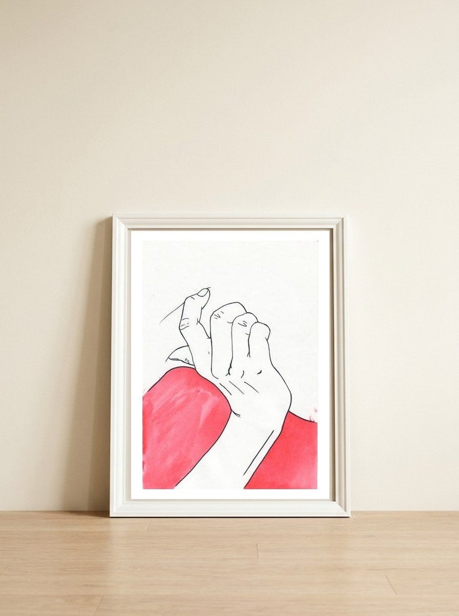 Hip — framed, leaning against the wall