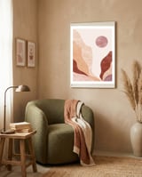 Boho sunrise framed in a tender room thumbnail