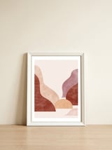 Boho sunset — framed, leaning against the wall thumbnail