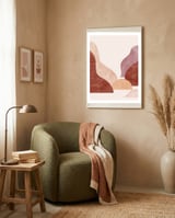 Boho sunset framed in a tender room thumbnail