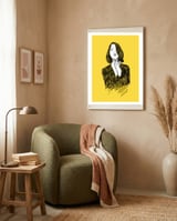 Yellow mood framed in a tender room thumbnail