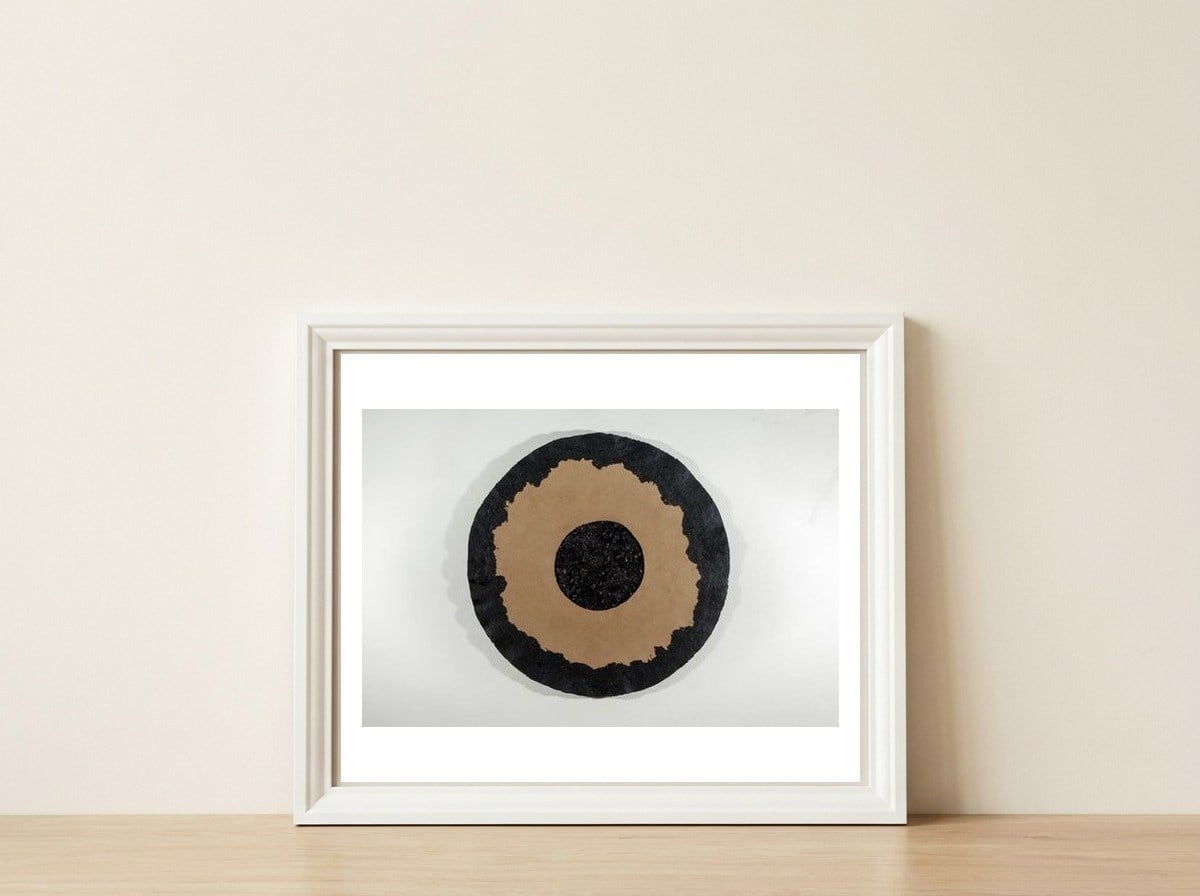 Co 0 — framed, leaning against the wall