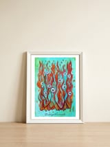 Graffiti Real 17 — framed, leaning against the wall thumbnail