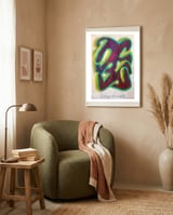 Graffiti Real 5 framed in a tender room thumbnail