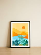 Summer Mountains — framed, leaning against the wall thumbnail
