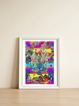 Muchas Cosas 2021 100 — framed, leaning against the wall thumbnail
