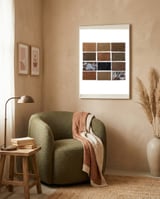 Prints framed in a tender room thumbnail