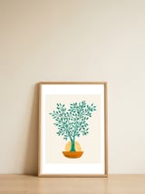 Emerald Ficus Sunset — framed, leaning against the wall thumbnail