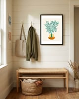 Emerald Ficus Sunset framed in a relaxed room thumbnail
