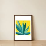 Spring Cactus — framed, leaning against the wall thumbnail