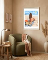 The Art Of Life Is To Live In The Moment framed in a tender room thumbnail