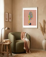 Fan Flora framed in a tender room thumbnail