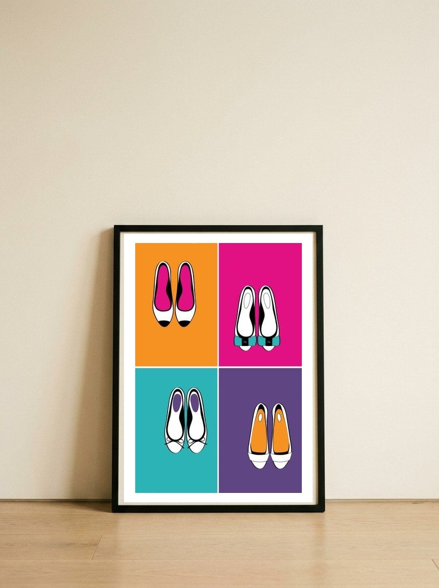 Bold Flats — framed, leaning against the wall