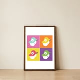 Hat Gals — framed, leaning against the wall thumbnail