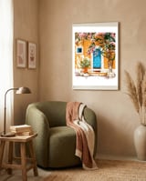 Oh The Places You Will Go, Spanish Bougainvillea Villa framed in a tender room thumbnail