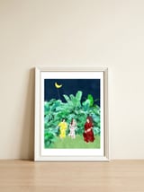 The Moon Kite — framed, leaning against the wall thumbnail