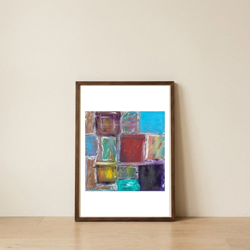Organized Chaos — framed, leaning against the wall